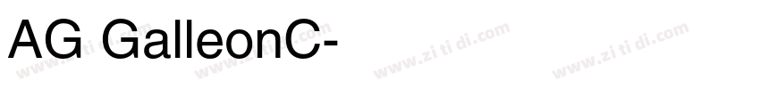 AG GalleonC字体转换